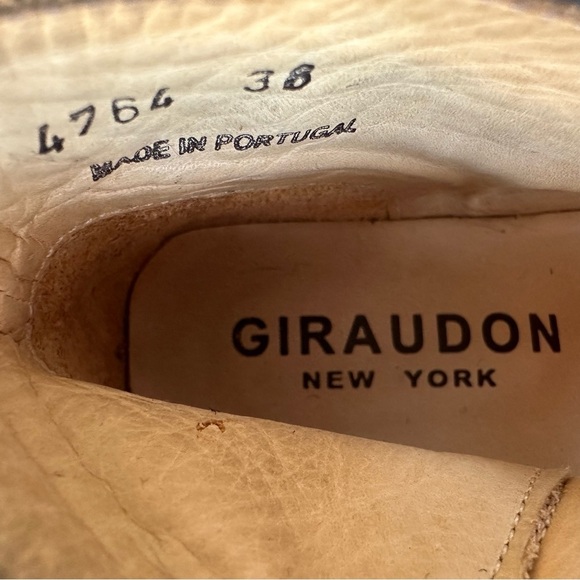 VTG Anthropologie Giraudon 
Leather 38 Pointed Strappy Flat - Picture 4 of 7